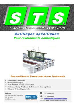 Catalogue Equipements pour ligne de TS cathodique