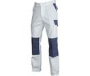 Pantalon de travail Blanc/Gris poches genoux TYPHON C/P 310gr 