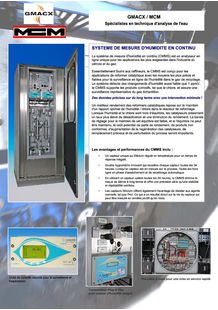 CMMS système de mesure en continu d'humidité