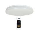 Plafonnier LED 18W IP44 avec détecteur et télécommande - Blanc Neutre 4000K - 5500K