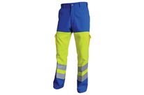 Pantalon Haute visibilité Bleu Azur/Jaune Fluo