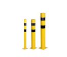 Poteaux de protection jaune noir Ø 90, 114 et 159 mm