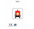 Panonceau véhicule transport de marchandises explosives ou inflammables M4K
