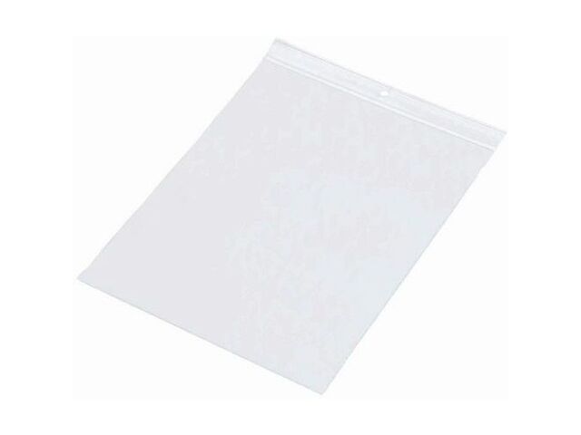 Minigrip - Sachet Zip 250x350mm Polyéthylène Transparent 60µm - Usage Alimentaire