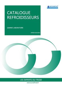CATALOGUE REFROIDISSEURS D'EAU GAMME LABORATOIRE