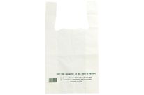 Sac bretelles blanc 50 microns 250mm x 120mm x 440mm (x500) Firplast