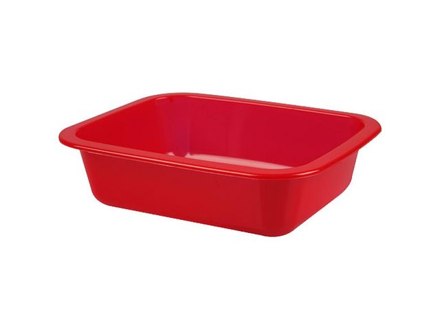 Barquette plastique injecté GN 1/8 rouge h 42 mm x 792 Firplast