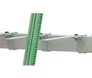 Crochet L.350 mm pour rayonnage porte-barres vertical