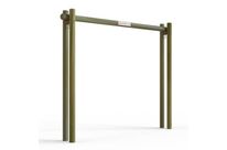 Portique parking limiteur de hauteur en bois