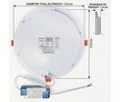 Spot LED 12W Dimmable Rond 170mm - Blanc Chaud 2300K - 3500K