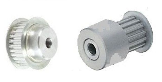 Poulies dentées standards : Poulie dentée standard MXL025 aluminium