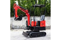 Mini-pelle 1 tonne moteur Koop 7 kW 1 cylindre avec bras pivotant et train de chenilles extensible MW Tools MG10F