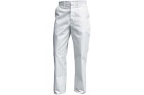 Pantalon Blanc de travail basic 100% Coton poche mètre 