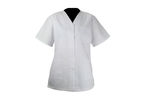 Tunique médicale Poly Coton Blanc à pressions