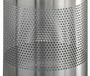 Corbeille à papier en acier inoxydable ajouré 15 litres