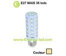 Ampoule à vis E27 MAIS 35 leds Blanc chaud