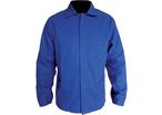 Veste Bleue de travail boutons cachés basic 100% Coton 