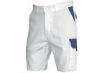 Bermuda / Short de travail Blanc/Gris C/P 310gr