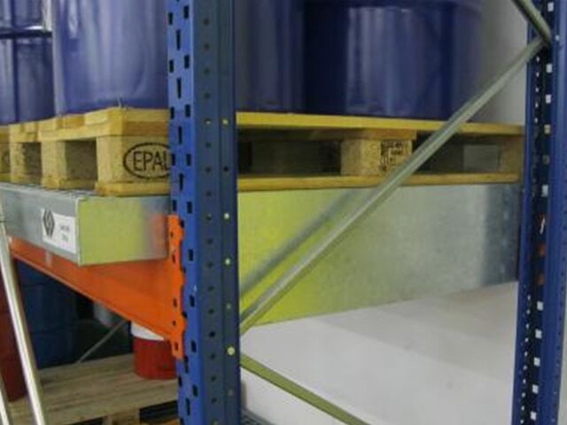 Bac de rétention pour stockage et manutention de 1 fût de 220 litres 