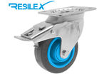 Roulette Résilex  200kg , pivotante à frein Ø 100mm, certifiée Origine France Garantie