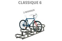 Râteliers range vélos 5 et 6 places sur 2 niveaux