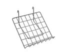 Etagère Inclinée pour Grilles 36x36cm Gris Alu