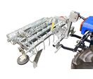 Herse de carrière équestre 120 cm - Lame niveleuse et rouleau cage - Attelage trois points pour micro-tracteurs Torros TACR120