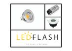 Kit spot LED étanche GU5.3 COB 5 watt Dimmable - Couleur eclairage - Blanc chaud 2700°K. Finition - Blanc