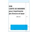 100 feuilles avec carte de membre pour imprimante jet d'encre et laser