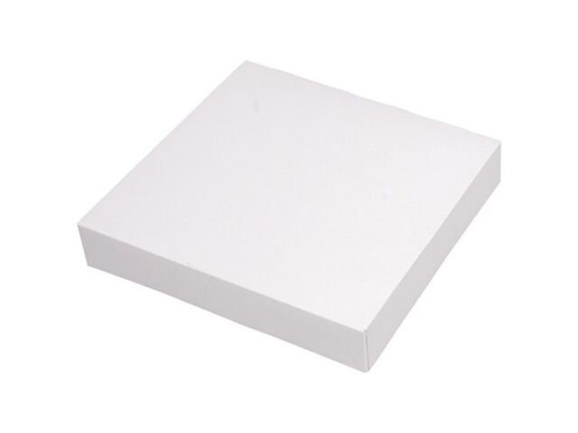 Boite pâtissière en carton blanche 26x5 cm x 50 Firplast