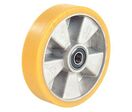 Roue Alu Bandage Polyu F=800kg Diam=200x50 Mm Alesage=20mm