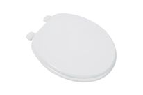 Manutan Expert - Abattant WC Blanc Plastique - 445x375x40mm - Durable et Recyclable
