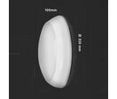 Plafonnier LED Extérieur 15W IP65 Hublot Blanc - Garantie 5 Ans - Blanc Neutre 4000K - 5500K