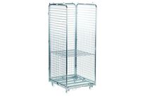 Manutan Expert - Roll conteneur standard 3 côtés 1 étagère - Acier - 400 kg - Roulettes 100mm - Garantie 10 ans