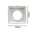 Support Orientable BLANC Encastrable pour Ampoule AR111