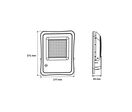 Projecteur Solaire LED 15W IP65 (Panneau Solaire + Télécommande Inclus)