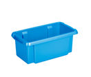 Petite caisse de rangement plastique ouverte 145x385x210mm couleur bleu (Nesta box 7L)