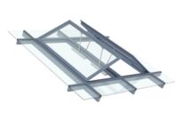 Châssis aluminium de désenfumage toiture à double vantail | AirSafe DV