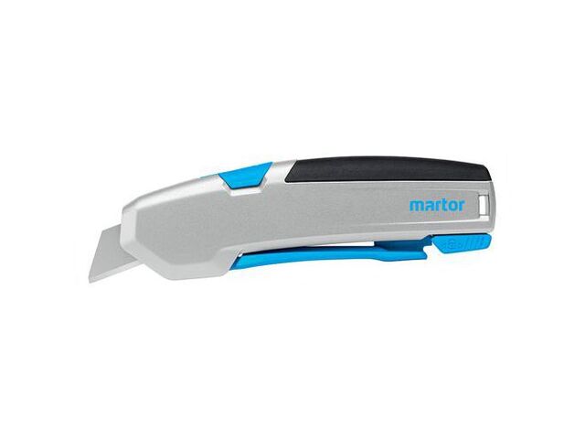 Martor - Couteau de sécurité Secupro 625 - Lame rétractable automatique - Aluminium Gris - Coupe 21mm