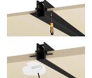 Rail Magnetique Encastré 48V - 2 m / Noir