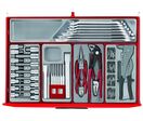 Servante d'atelier rouge - 7 tiroirs - Mini Master Set - 286 outils Teng Tools TKW26R286T