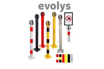 Poteau de Balisage Métal EVOLYS à fixer