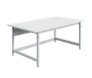 Poste de travail PACKLOG plateau mélaminé réglable en hauteur