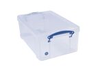 Really Useful Products - Bac de rangement 9L transparent avec couvercle - Polypropylène résistant - Empilable et gerbable