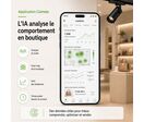 Spot LED sur Rail Triphasé Intelligent IA 35W CCT 24° Blanc