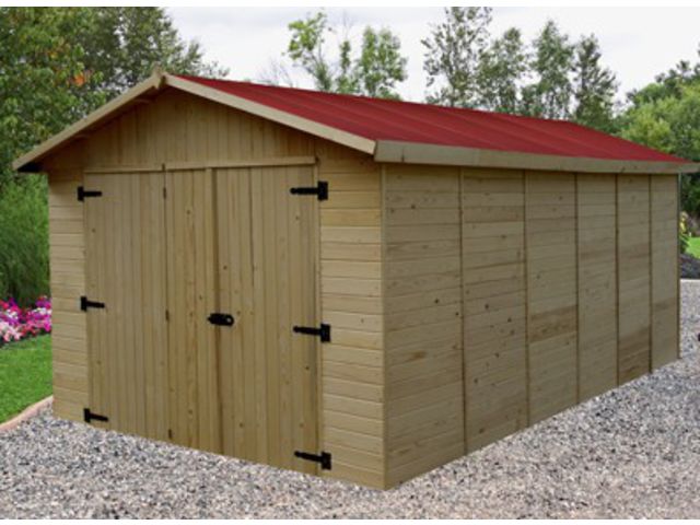 Garage en panneaux bois : ID1812