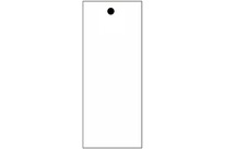 Création d'étiquettes carton vêtement textile avec trou 40 x 100 mm