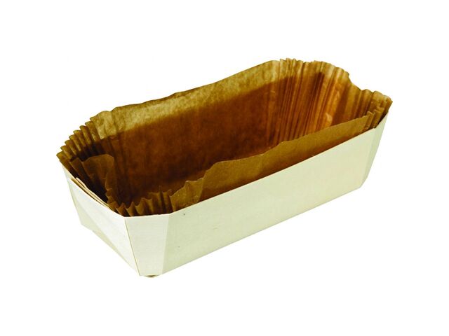 Barquette Cuisson Bois 255X115 H70MM + Caissette Cuisson X100 Firplast