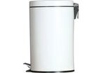 Poubelle ronde à pédale avec bac métal