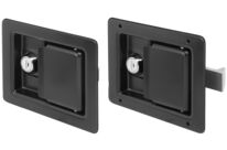 Fermetures à déclic en acier avec poignée, escamotables